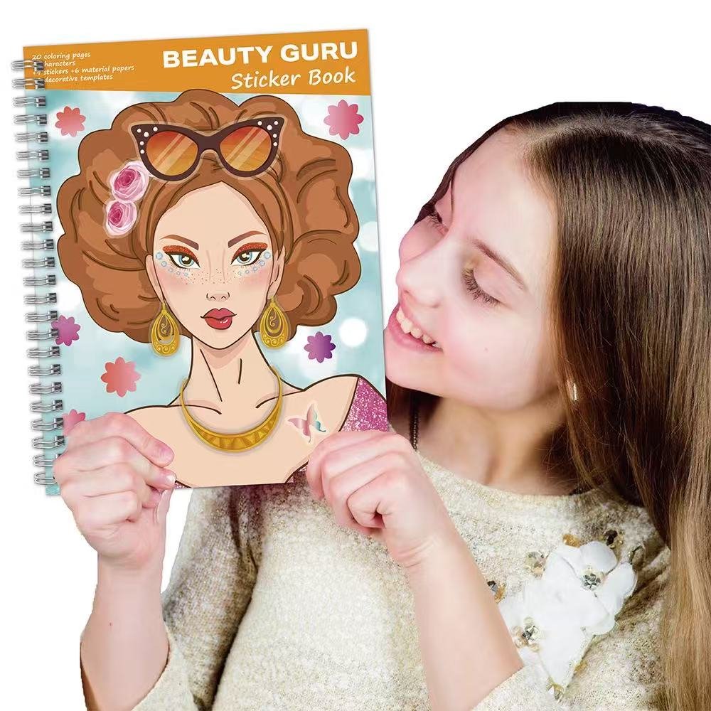 Fashion Sticker Dress-Up & Coloring Book for Girls - 图片 6