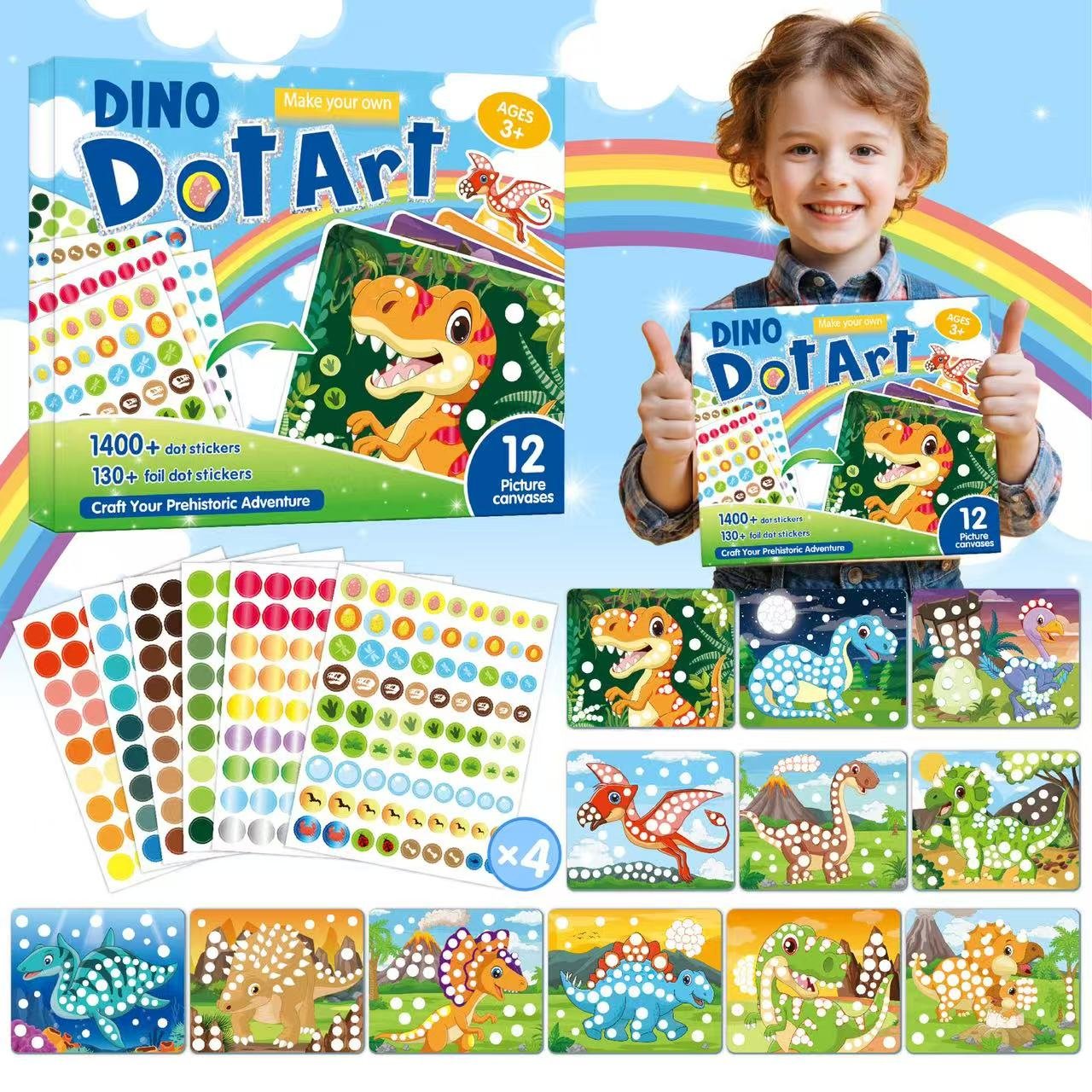 Ultimate DIY Craft Kit for Kids – 10-in-1 Creative Activity Box with Arts & Crafts Projects, All-Inclusive Art Set for Girls & Boys Ages 5-10, Birthday Gift Idea - 图片 6